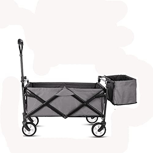 ABBNIA Gartenwagen, Gartenwagen, zusammenklappbar, tragbar, für den Außenbereich, zum Einkaufen, für Zuhause, Anhänger, Handkarre, Wild Camp, Handziehwagen