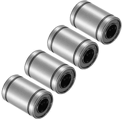 Kozelo 4 Stück LM10UU Linear-Kugellager, [10mm x 19mm x 29mm] Stahl-Lineargleitlager für CNC-Maschinen Verpackungsmaschinen 3D-Drucker Verwendung