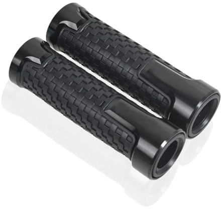 FENIQG 2 Piezas Puños de Manillar de Moto para KTM 390 Duke,Asas de Moto Empuñadura para Manillar Motocicleta,Black