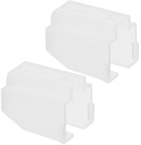 Homoyoyo Copri Stilo per Giradischi in Plastica Bianca 2 Pezzi Protezione per Puntine da Registrazione Facile da Pulire Design Elegante