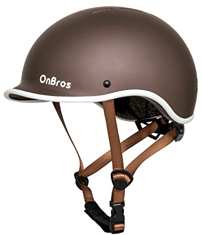 OnBros Bike Helmet for Men and Women, Cycle Helmet Adjustable Scooter Skateboard Bike Commuter Lightweight Helmet, Urban Bicycle Helmets Size 56-61CM