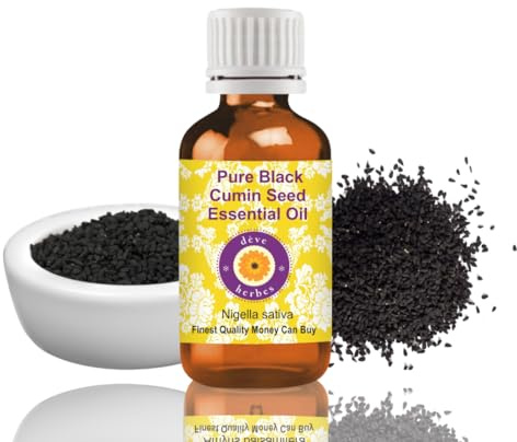Deve Herbes Ren svart kumminfröolja (Kalaunji) (Nigella sativa) kallpressad naturlig terapeutisk kvalitet 30 ml (1 oz)