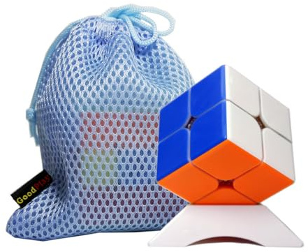 Oostifun 249 V2 2x2 senza adesivo 249 2x2x2 Cube Puzzle rompicapo Twist con una borsa cubo e un treppiede cubo