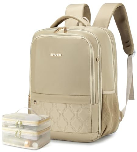 SPAHER Reiserucksack Handgepäck 40x30x20cm Wizzair Vueling Wasserdicht Laptop Rucksack 15,6 Zoll mit Laptopfach Business Arbeit Reisen Rucksack Herren Schulrucksack für Teenager College Damen