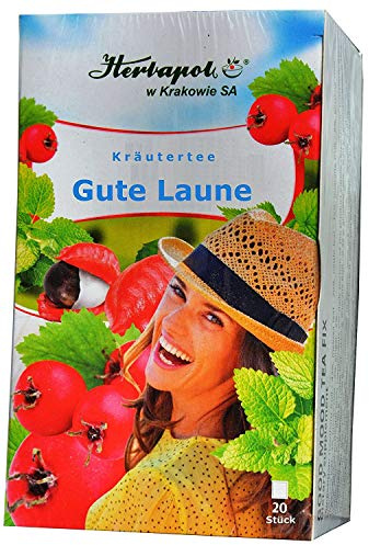 Stärkande örter te: Guarana, ginseng, ingefära, hagtorn, 4 andra örter, 20 x 2 g, 40 g, uppvärmd, balanserar stress, ger styrka, förhindrar influensa, förkylning, avsyrad