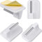 Hotop 20 Pacchi Ganci Autoadesiva Ganci di Adesivo per Finestre per Tenda di Rete Canne, Plastica, 100%, Bianco