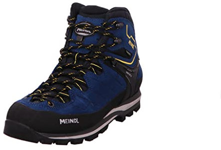 Meindl Herren Litepeak Gt Kletterschuhe hoch, Marineblau und Gelb, 42 EU