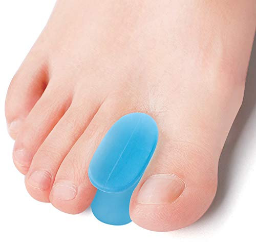 Kimihome 10 Stück Original Gel-Zehenspreizer(1/2” Dick), Groß und Mittel Dicke Zehendistanzstücke für Bunionen, Zehenabdrift, Überlappende Zehen, Zehenkissen Entlasten den Ballenzeh - Blau
