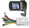 Kunray 24-48V Elektroroller Controller Kit Mit LCD-Display Schalttafel E Bike Controller 350W Motor Controller 48V Für Elektroscooter Elektrisches Fahrrad Brushless Motor Controller