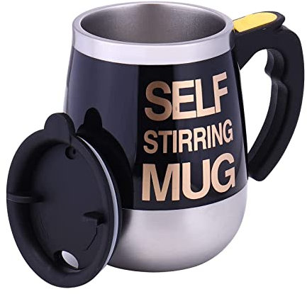 CLICLED Tazza Automescolante Elettrica Coperchio Mixer Frullatore Caffe Cappuccino Te