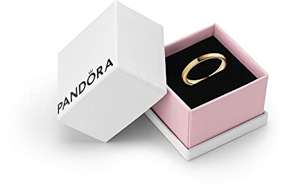 PANDORA ME Women's 14K Gold-Plated Ring - Elegant Gold Jewellery, Size 52, With Gift Box