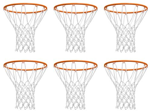 NEIJIANG Basketball Net Replacement,White 12 Loops Net