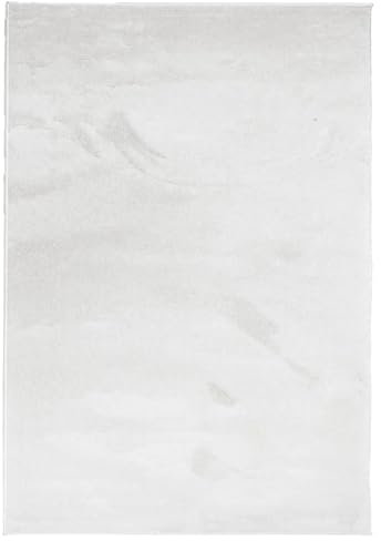 vidaXL Teppich, Wohnzimmerteppich Kurzflor Modern, Bodenteppich Flauschig Weich, Pflegeleicht Teppich für Wohnzimmer Schlafzimmer, Grau 160x230cm