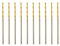 Titan HSS Metallbohrer 1.0mm x 34mm x 10pcs Professional Geschliffen Kobalt Spiralbohrer fur Edelstahl und Metall