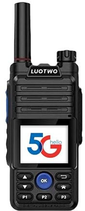 LUOTWO V1-B5 Radio bidirectionnelle longue portée avec application 4G Talkie-walkie 100 km Radio mobile Bluetooth émetteur-récepteur rechargeable GPS Téléphone Réseau Talkie Walkie