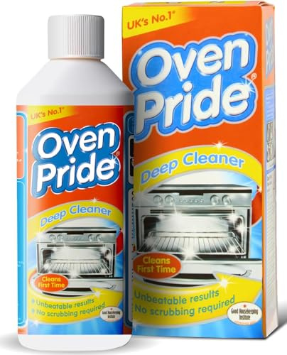Oven Pride Oven Cleaner 500ml Complete Oven Cleaning Kit with Safety Gloves and Cleaning Bag Powerful Heavy Duty Degreaser Cleans First Time Removes Grease Burnt On Food Deep Oven Cleaning Solution