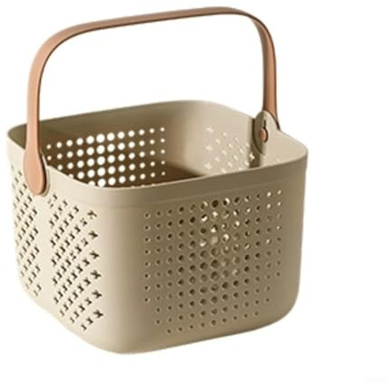 Zeroupshop Cajas de ducha de plástico portátiles con diseño de drenaje hueco y asa de transporte, organizador de baño y cocina para artículos de tocador, suministros de limpieza y artículos esenciales
