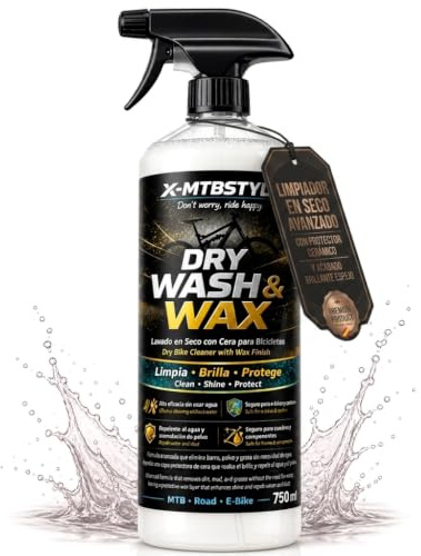 X-MTBSTYLE Nettoyant Vélo 750 ml – Bike Cleaner pour VTT, Vélo Électrique et Route – Élimine Boue, Graisse et Saleté – Compatible Carbone – Spray Nettoyage Vélo
