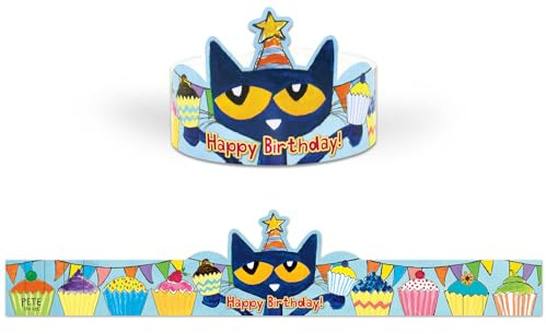 Pete The Cat® Happy Birthday Crowns