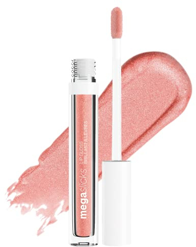 wet n wild MegaSlicks Lip Gloss, Ultra-Glossy, Vitamin-E Enriched, Ultra-Gloss High Shine Moisturizing, Cruelty-Free & Vegan - Cherish