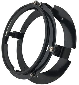 ZULOW phare de moto 1 pièces noir/chrome 5 3/4 5.75 pouces Kit de support de phare Pour supports de montage d'anneau de moto Pour 5.75 pouces phares LED