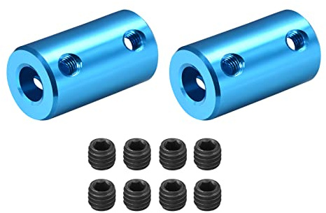 DMiotech 2pz 8-8mm Foro L25XD14 Rigido Giunto Albero Giunto Giunto Connettore con Viti Alluminio Lega Motore Albero Connettore per Stampante 3D Blu
