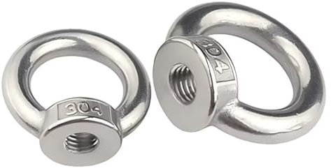 SYDARSYN M24 Écrou à Anneau en Acier Inoxydable Écrou à Oeil de Levage Écrous à Œillet M24 (1 Pièces)