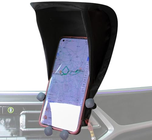 Youngwier Umbrella For Phone - Cell Phone Holder, Glare Blocking Sun Shade For Motorcycle