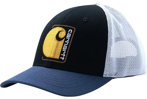 Carhartt Kid's CB9009 Twill Trucker Hat - Child One Size Fits All - Caviar Black