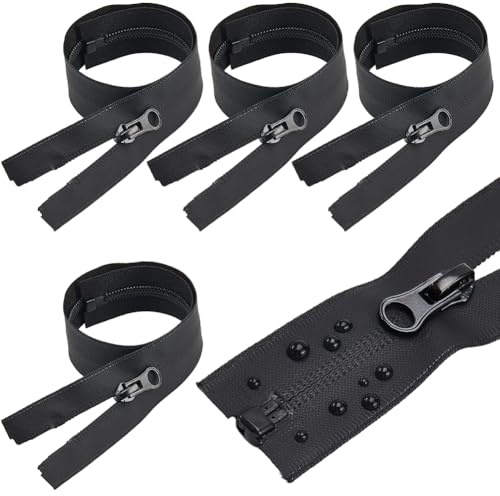 GORGECRAFT 5 42 cm svart nylon #5 vattentät dragkedja med dragkedja syverktyg för hantverk kläder jackor väskor bagage vattentäta rockar