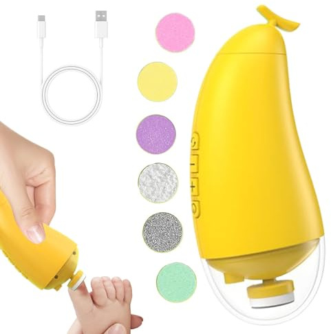 Elektrisk babynagelfil, elektrisk babynagelfil - nagelklippare för | Nagelklippare för män, säkerhetspikklippare, USB-uppladdningsbar nagelklippare för män