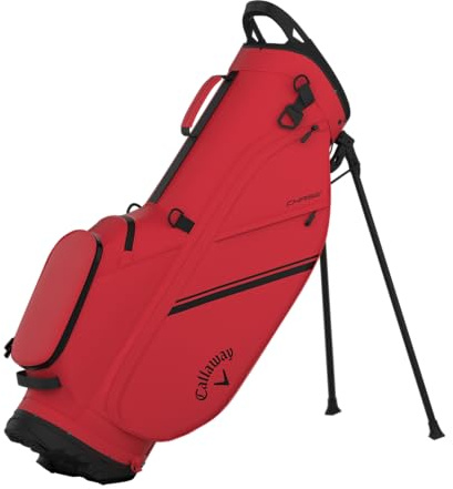 Callaway Golf Chase Lightweight Stand Bag 2025, Red/Black