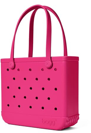 BOGG BAG Medium Tote – 15” x 12.5” x 5” – Durable, Washable, Tip-proof – Beach, Pool, Boat, Work, Sports (Haute Pink)