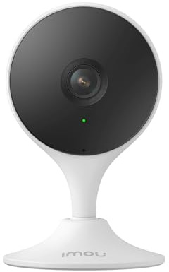 IMOU Caméra de surveillance WiFi fixe 3 MP, conversation audio bidirectionnelle, pleurs de bébé/détection humaine, vision nocturne, Alexa & Google, fente pour carte Cloud/SD, sirène intégrée (Imou Cue