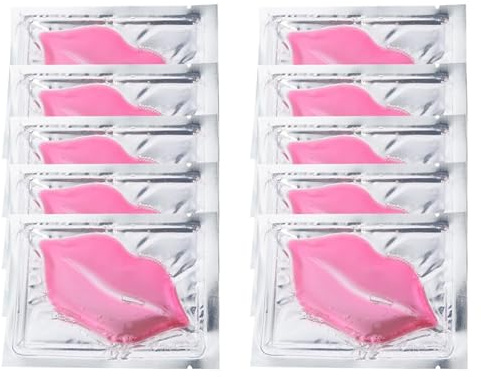 TOVINANNA Mascarilla Labial de Colágeno para Labios Efecto Lifting y Textura Suaveza, 15 Almohadillas Hidratantes para Uso Diario y Cuidado Intensivo