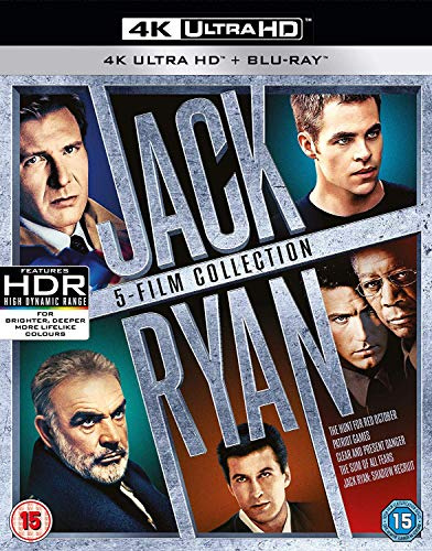 Jack Ryan Boxset (5 Films) (4K Ultra-HD) [Blu-ray] [2018] [Region Free]