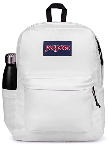 JanSport SuperBreak Backpack - Lightweight School Pack, White