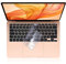 EooCoo Ultra Dünn Tastaturschutz Kompatibel für 2021 2020 M1 MacBook Air 13.3 Zoll A2337 A2179 mit Retina Display und Touch ID, QWERTZ EU-Layout, TPU Klar