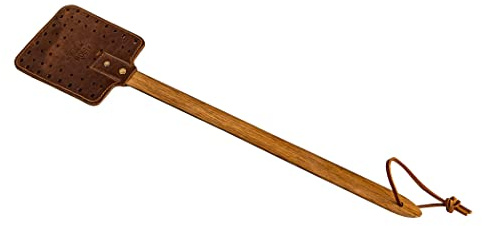 The Personalized Front Porch Tennessee Whiskey Barrel Handle & Leather Flyswatter (Brown)