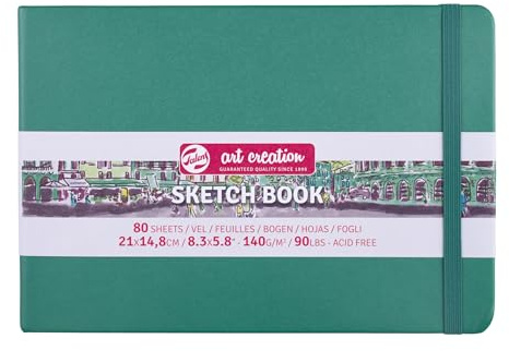 Talens Art Creation Carnet de croquis 80 feuilles Vert forêt 21 x 15 cm