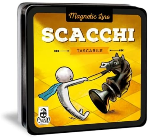 Cranio Creations - Magnetic Line, Scacchi - Un Grande Classico In Versione Tascabile E Magnetica - 2 Giocatori - 20 Minuti – Gioco per Famiglie e Amici – Età 10+ - Edizione in Lingua Italiana
