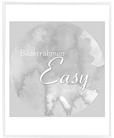 BIRAPA Cornice portafoto in plastica Easy 35 x 35 cm in bianco con vetro sintetico