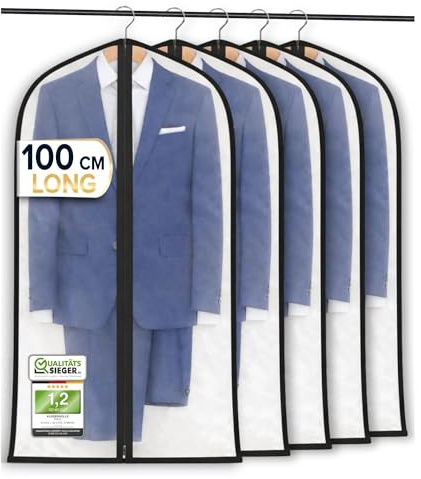 FiRiO® 5x housses vêtements - Housse transparente PEVA - Housses protection
