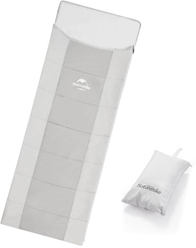 Natuhike Los Sacos de Dormir multifuncionales Grises de Son fáciles de Limpiar, duraderos, portátiles, a Prueba de Viento, Mochilas Delgadas, cabañas de montaña, poliéster, Primavera, Verano, otoño