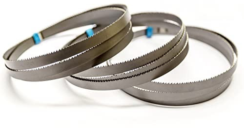 SBM M42 Lot de 3 rubans de scie à ruban HSS bi-métal, 10 x 0,65 mm avec 10/14 dents par pouce, longueur en mm 1490