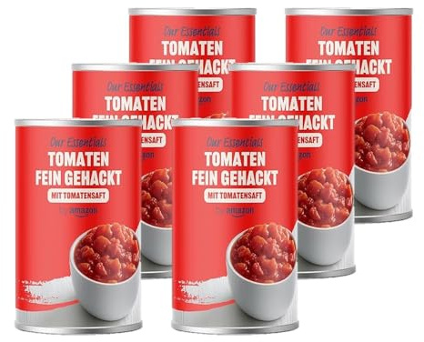 by Amazon Tomaten in Stückchen, 400 g (Packung mit 6)