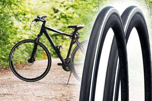 2 Fahrradreifen 28 Zoll Schwalbe Lugano II, Rennrad, 25-622, 700 x 25 C, Drahtreifen 50 EPI-Karkasse, Pannenschutz K-Guard, Active Line