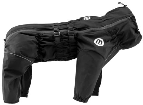 Mikki Doodles Hunderegenmantel, wasserdicht, Winddicht, seidiges Futter, weniger Reibung bedeutet weniger Knoten und Verheddern, Größe XXL