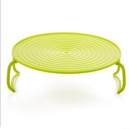 Scaffale multifunzione per microonde per riscaldare facilmente due piatti contemporaneamente, design salvaspazio (C)