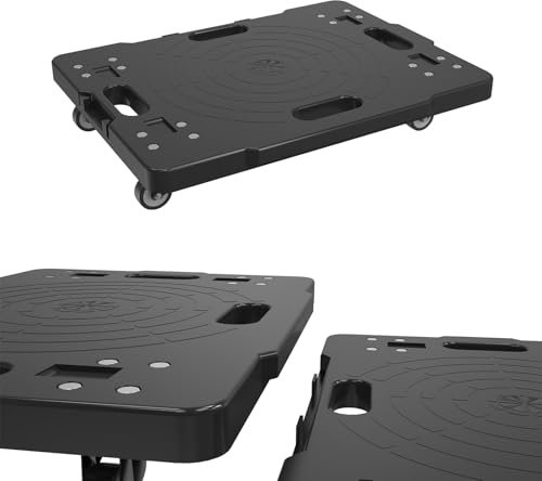 NAIZY Rollbrett 1 Stück Transportroller Brett 52x39 cm Möbeltransportrollen mit Universal Räden, Möbelroller Modular Spleißbar Max bis 150KG Transporter